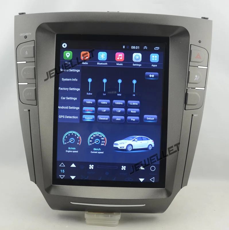10," tesla стиль android 6,0 четырехъядерный автомобиль gps Радио Видео навигация для Lexus IS IS200 IS220 IS250 IS300 IS350