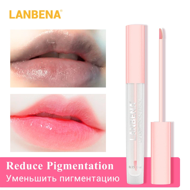 LANBENA Makeup Lipstick Lip Lightening Serum Cherry Moisturizing Remove Melanin Pink Lips Long Lasting Cosmetics Plumper