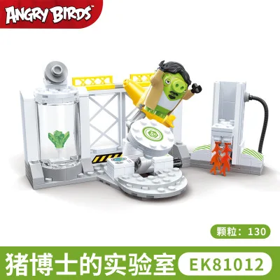 Новые Строительные блоки cogo Angry birds, строительные блоки, игрушки для малышей, детей, мальчиков и девочек, толстый красный зеленый комплект со Свинкой, idoon совместимые игрушки - Цвет: 81012 no box