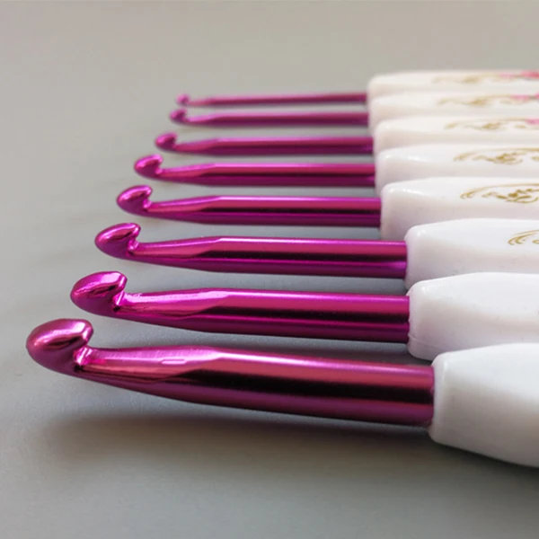 Mix Sizes 1.0-6.0Mm Crochet Hook Set Aluminum Crochet Needles With Case Sweater Yarn Weave Knitting Hook Sewing Needles For Mom