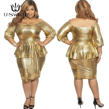 

Plus Size Golden Evening Dresses Siamese Hips Sequin Evening Gowns O-Neck Formal Dress Elegant Backless Abendkleider