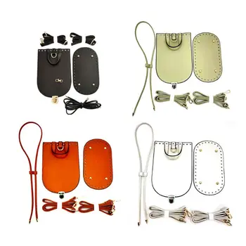 

6pcs Leather Bag Bottom Shaper Strap Parts Set for Making DIY Shoulder Handbag Purse