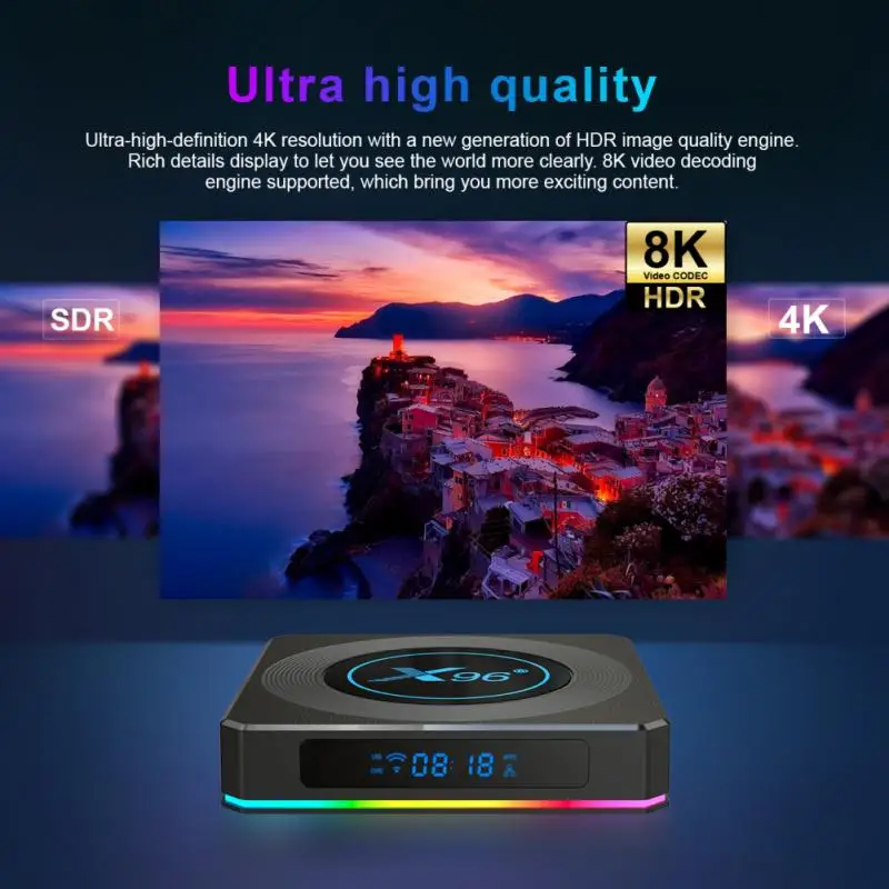 tv box 2021 Smart TV Box Android 11 X96 X4 Amlogic S905X4 4GB 32GB 2.4G/5GWiFi 8K Youtube BT Media Player X96X4 TVBOX Set Top Box indoor antenna