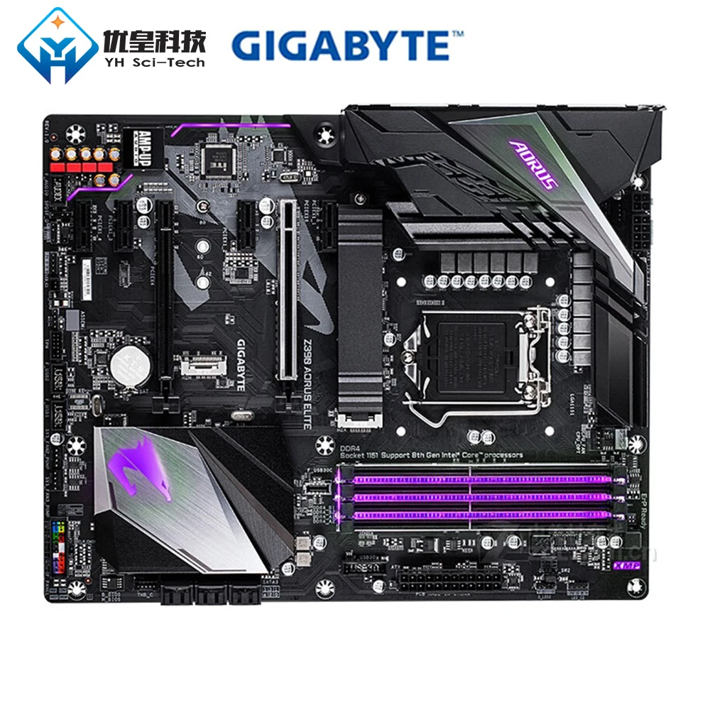 

Original Used Desktop Motherboard Gigabyte GA-Z390 AORUS ELITE Z390 Socket LGA 1151 Core i7/i5/i3/Pentium/Celeron DDR4 64G ATX