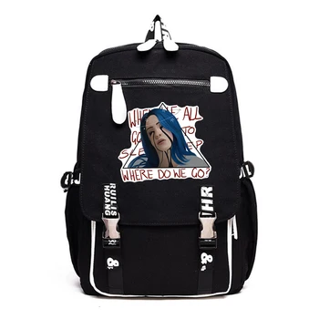 

Black Billie Eilish Backpack Plecak DJ Singers Laptop Large Backpack Men Bag Gay School Bags for Teenage Girls Sac A Dos Bookbag