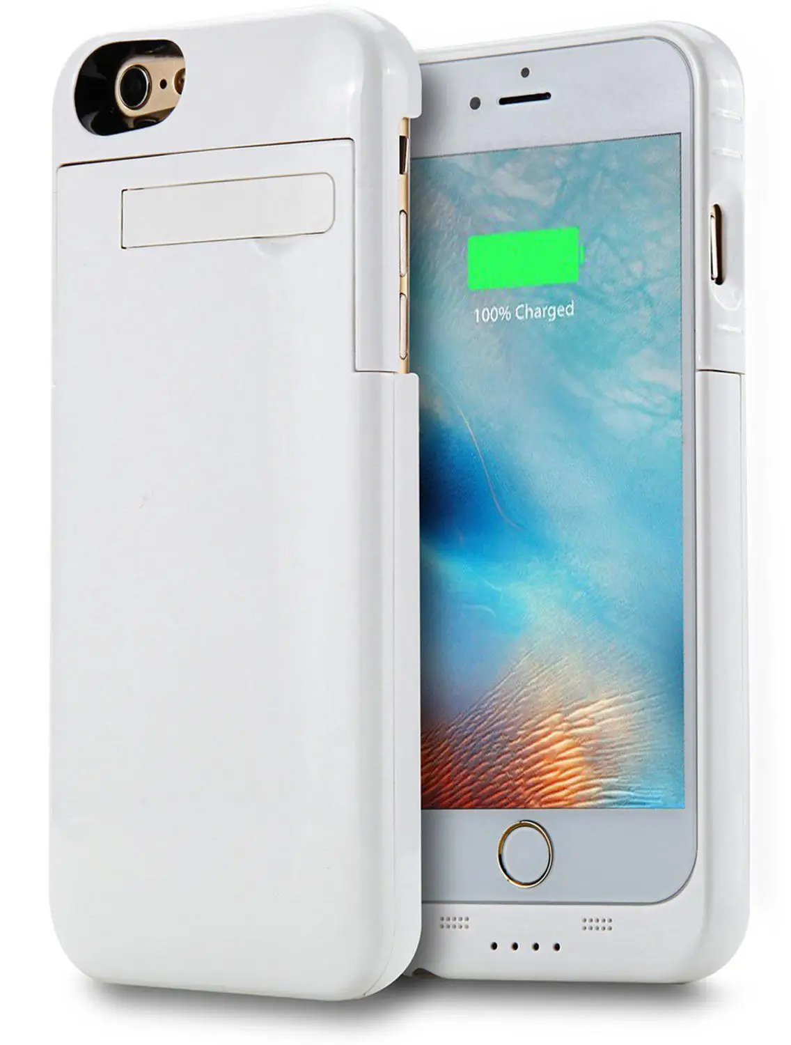 

Sale 3200mAh Rechargeable External Battery Backup Charger Case Cover Pack Power for iPhone 6/6s 4.7inch Freeshipping White