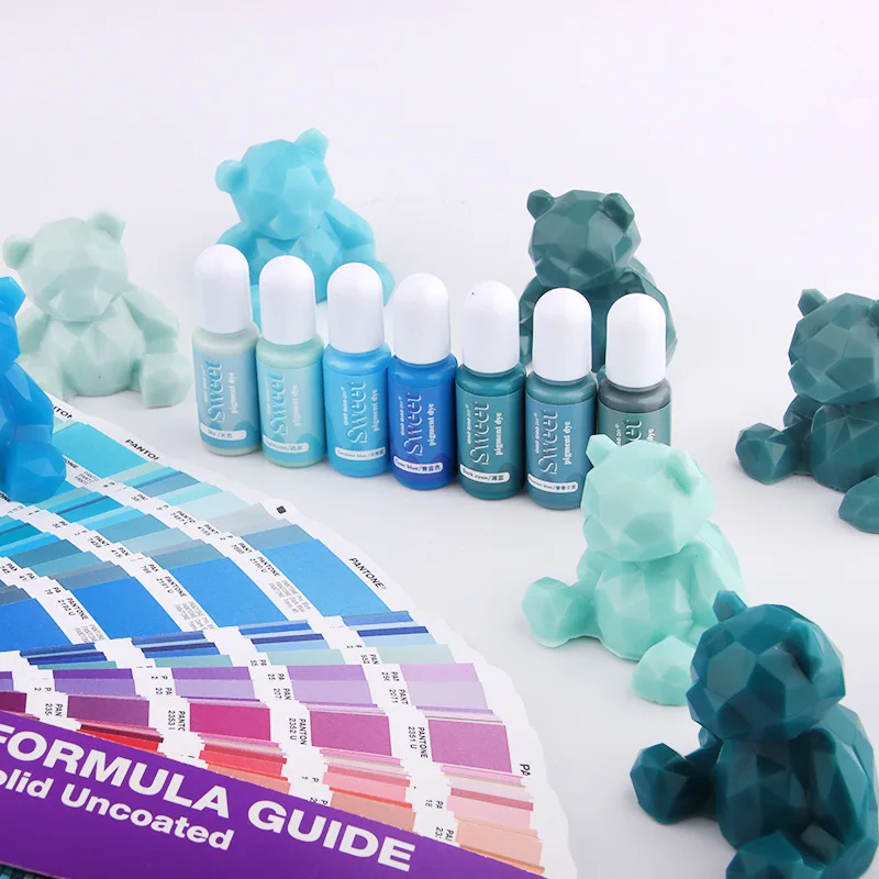 10ML 40 Color Resin Pigment Epoxy Resin Pigments Color Essence Liquid Art Ink Liquid Colorant Dye Jewelry Making DIY Mold