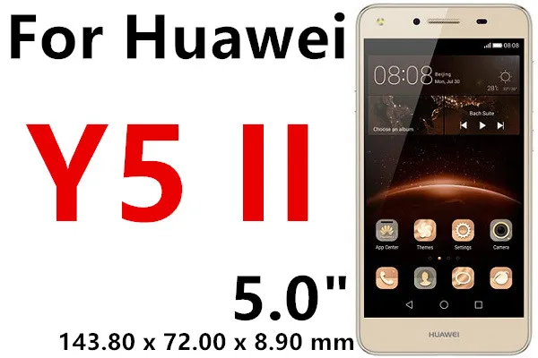 Защитная пленка из закаленного стекла для huawei Ascend P8 P9 Lite GR3 GR5 Y6 Pro Y3 II Y5 II Y6II P10 Lite - Цвет: For huawei Y5II Y52