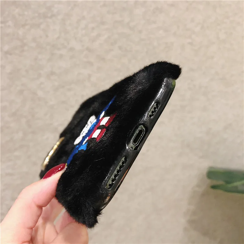 Embroidery fur case for iphone 11pro max (51)