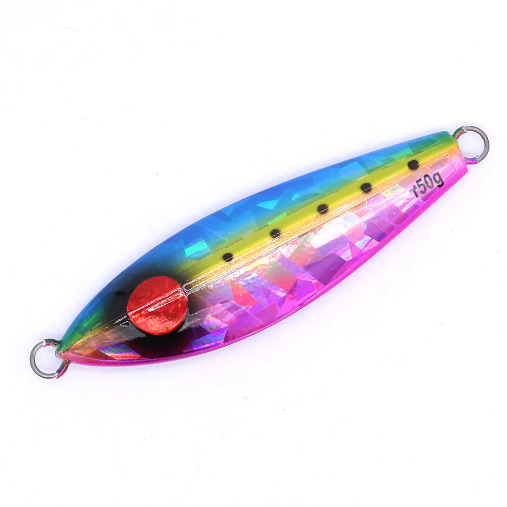CASTFUN Artificial Baits Jigging Lure Jack Eye Slow 120g 150g 200g 1pc Slow Jigging Lure Fishing Jigs Metal Jigs