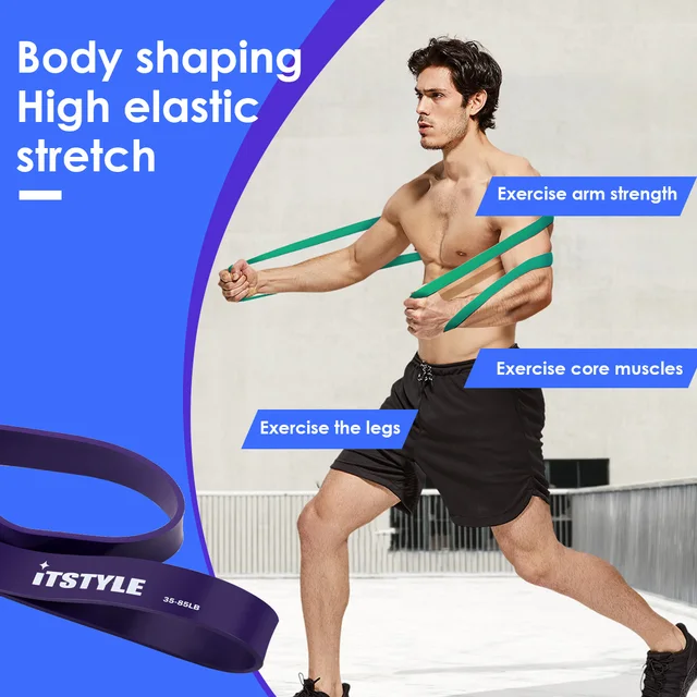 Fasce Elastiche Per Allenamento - Rosse Per Trazioni, Stretching E Powerlifting