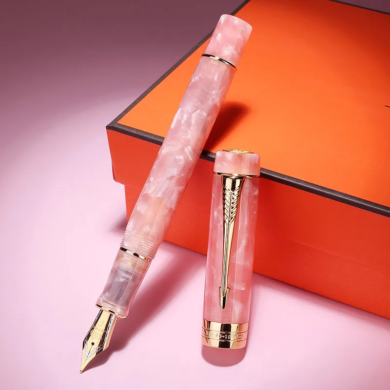 Jinhao 100 Centennial каучуковая перьевая ручка Iridum EF/F/M/изогнутое перо с конвертером