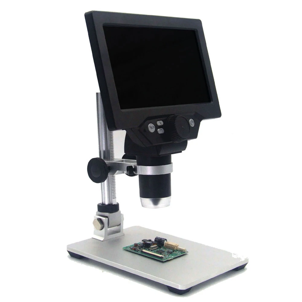 

G1200 1200X Digital Microscope 7 Inch Large Color Screen Large Base LCD Display 12MP 1-1200X Continuous Amplification Magnifier