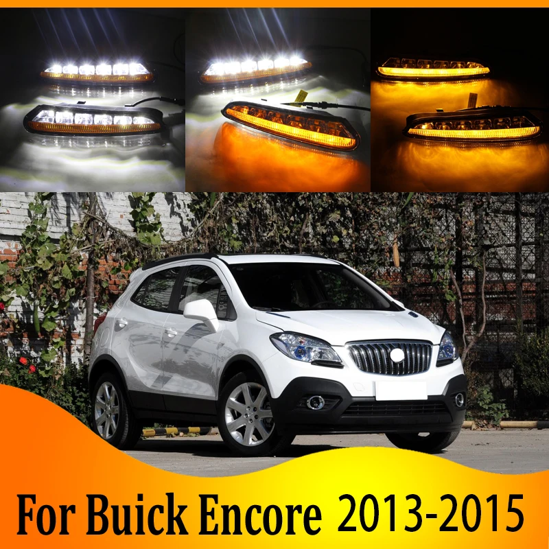 2 шт. для Buick БИС 2013 2015 Светодиодный дневной вождения бега светильник DRL 6000K белый