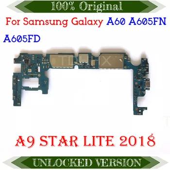 

Original Unlocked For Samsung Galaxy A9 Star Lite A605FN A605FD Motherboard WIth Full Chips Mainboard Good Working