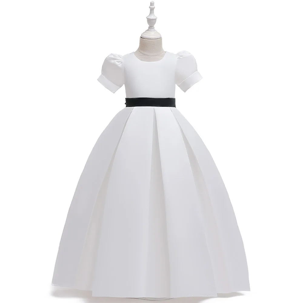 Потрясающие Белые Платья с цветочным рисунком для девочек на свадьбу Длинные