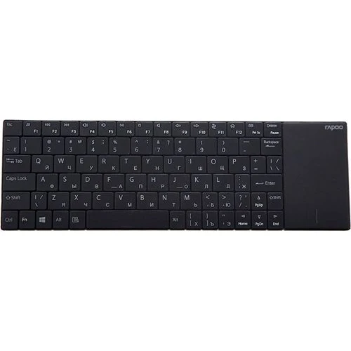 Клавиатура Rapoo E2710 черный/черный USB беспроводная slim Multimedia