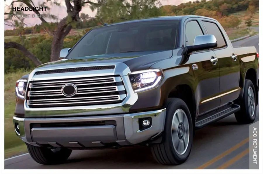 2 шт. светодиодный фары для Toyota Tundra- светодиодный автомобильный фонарь ангельские глазки полный светодиодный противотуманный фонарь светодиодный дневные ходовые огни