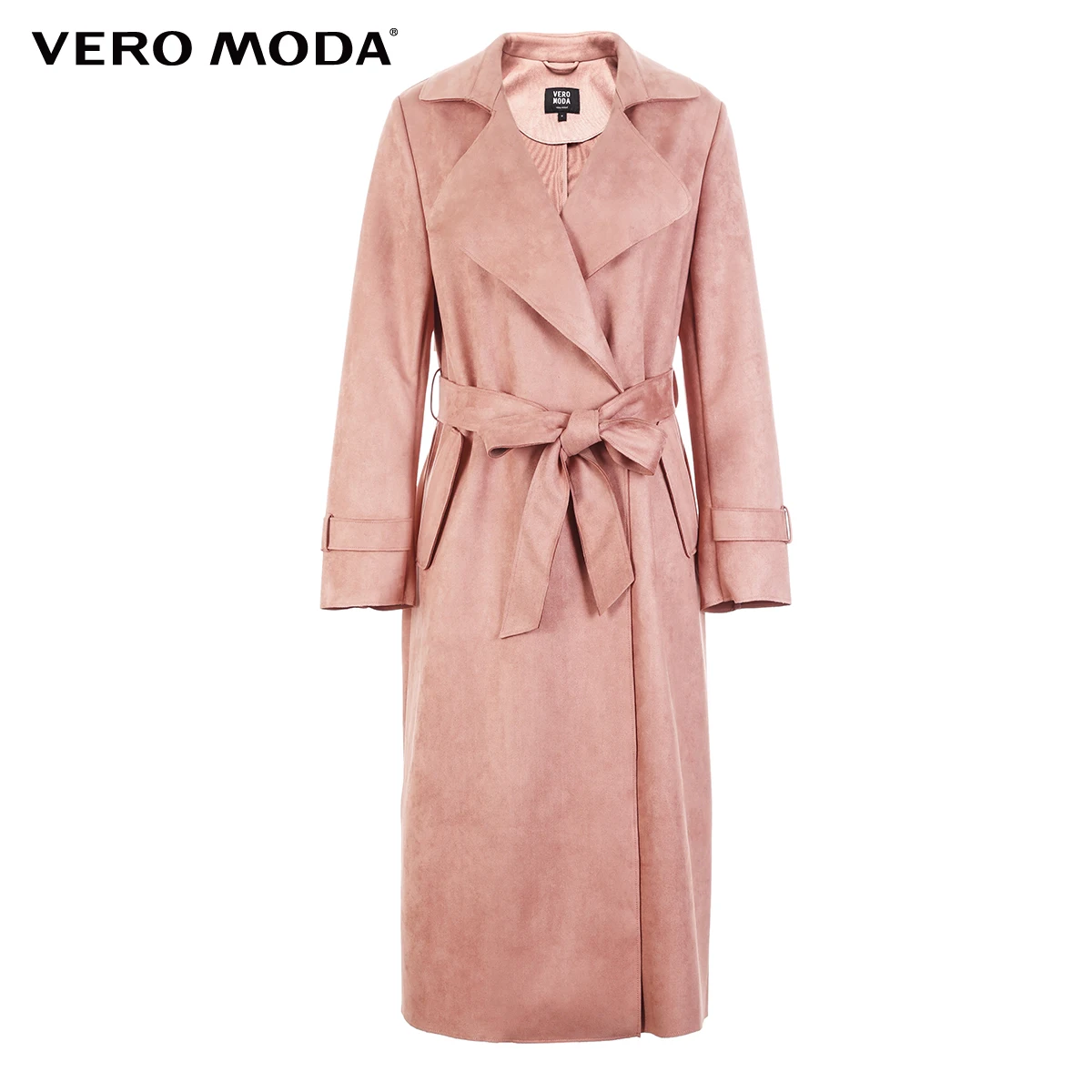 Vero Moda Women's Mid-Length Straight Fit Lapel Lace-Up Trench Coat | 319109504