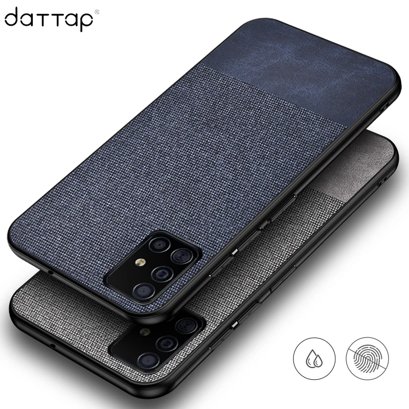Роскошный тканевый чехол для samsung A51 A71 кожаный мягкий из ТПУ Жесткий Чехол