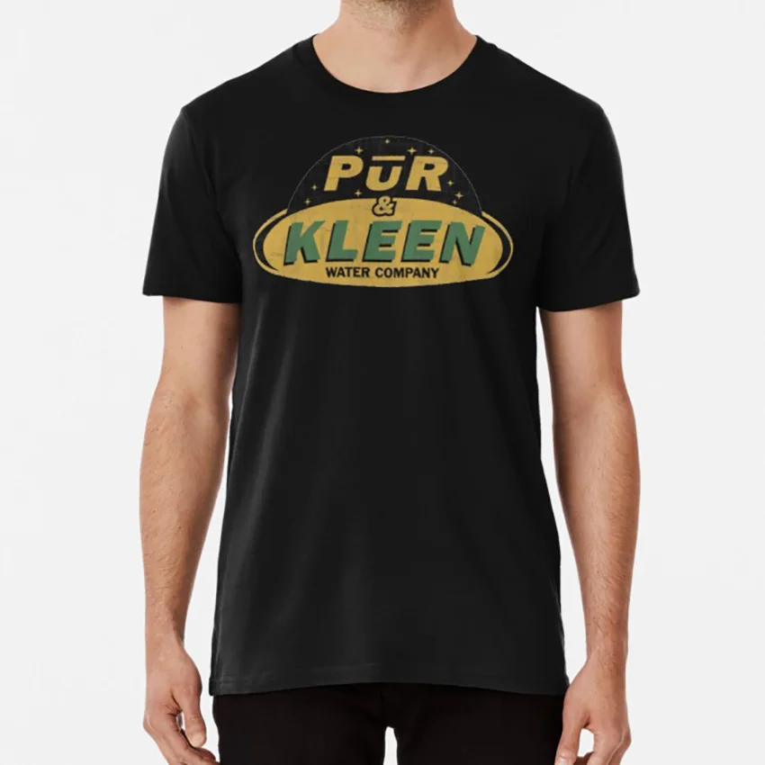 PUR & KLEEN воды футболка expanse pur pure kleen чистой логотип компании бейдж более размер d