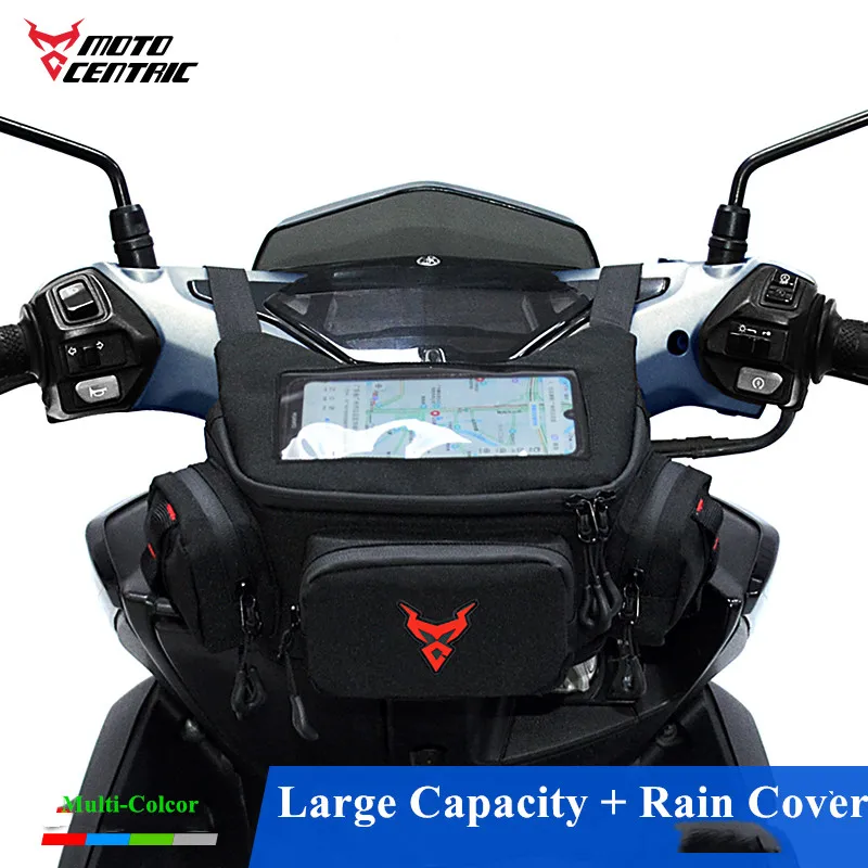 For Vespa TMAX530 XMAX300 NMAX155 NVX155 PCX150 SYM C600 C400X Touch Screen Waterproof Front Motorcycle Bag Waist Bag Navigation