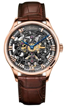 

AGELOCER Caliber.A 4710 Mechanical Movement Skelenton Luxury Dress Wristwatch