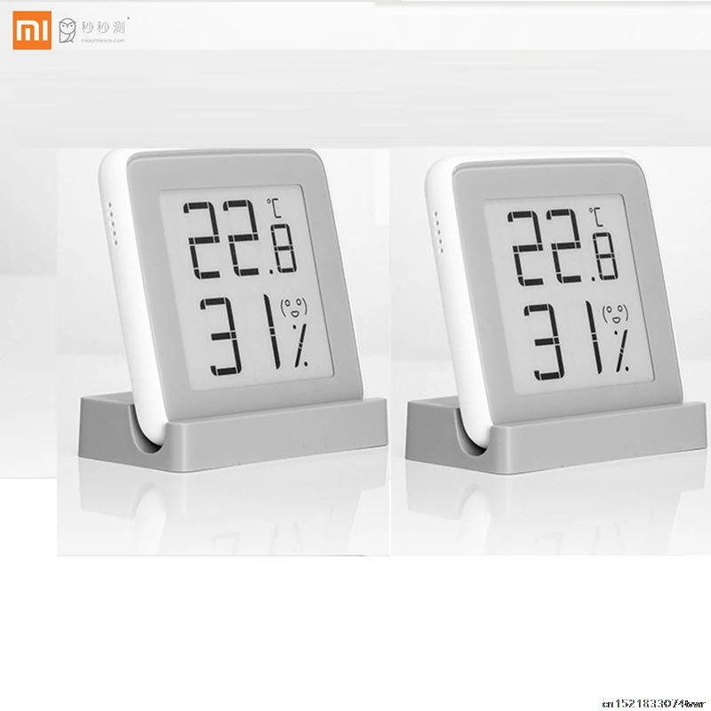 2pcs Xiaomi mijia MiaoMiaoCe E-Link чернильный экран дисплей цифровой измеритель влажности Высокоточный термометр датчик температуры и влажности - Цвет: 2pcs