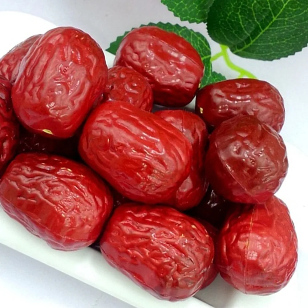 Пластиковая имитация красный финик Jujube 3,5 см Синьцзян джубэ сушеные фрукты Модель фотография раннее образование реквизит