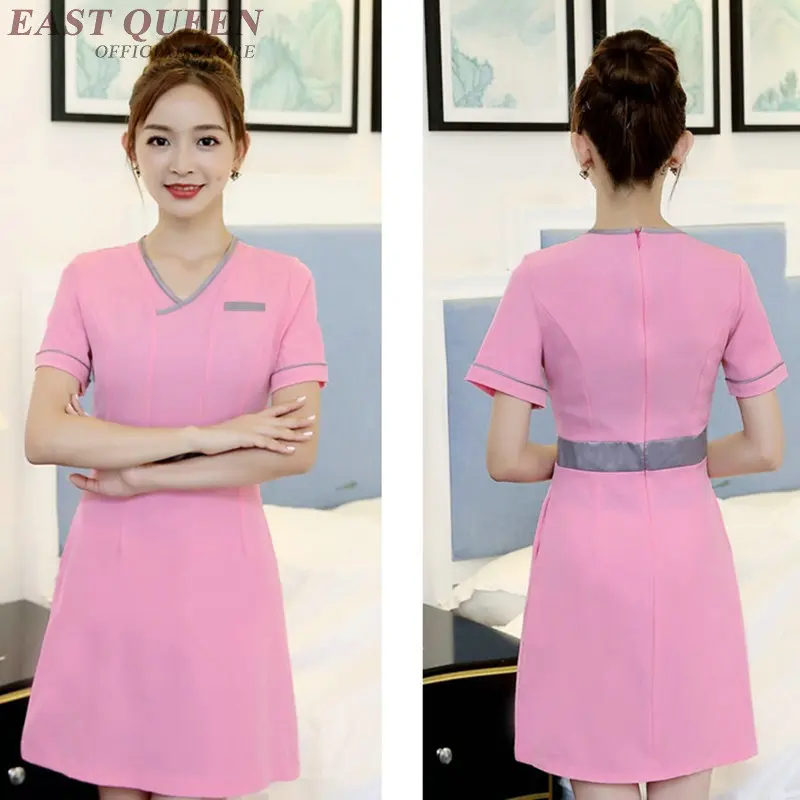 Beauty Salon Uniform Beautician Clothes Thai Massage Spa Dress Scrubs Medical Uniforms Women Beautician Uniforms Dresses AS030