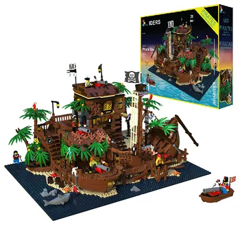 

21322 Pirates of Barracuda Bay 698998 49016 Pirate Theme Series Ideas 3520PCS Model Building Blocks Bricks Lepining Toys