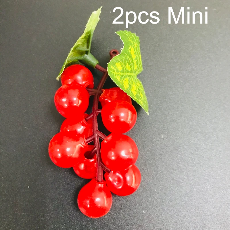 mini red Искусственное яблоко, искусственные фрукты, украшение для дома, оранжевый орнамент, ремесло, еда, реквизит для фотосъемки дома - Цвет: mini red