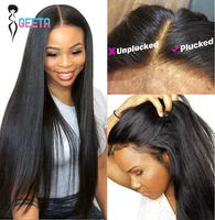 Hd Lace Frontal Wig 13x6 Lace Front Wig Human Hair 30Inch Bone Straight Transparent Lace Human Hair Wigs HD Lace 4x4 Closure Wig 2