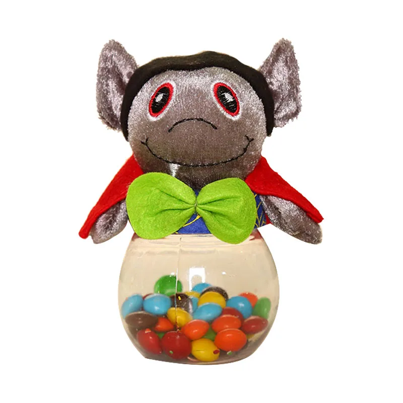 Хэллоуин приведение в виде тыквы Подарочная коробка детская пластиковая прозрачная Конфета банка дети сахарные мешки вечерние украшения многоразовые прочные - Цвет: C
