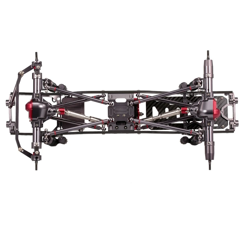 Набор рамы для радиоуправляемой машины 1/10 CNC алюминиевый для SCX10 осевой Радиоуправляемый гусеничный альпинистский Автомобиль diy запчасти