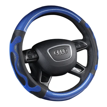 

Carbon fiber car leather steering wheel cover Hand-stitched Car for Mercedes Benz W203 C-Class 2001-2007