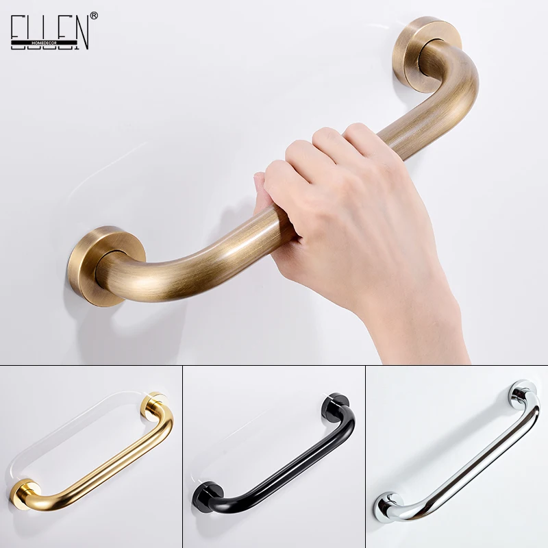 ELLEN ห้องน้ําปลอดภัยคว้าบาร์ 30/40/50 ซม.Antique Bronze ทองเหลืองห้องน้ํา Handrail คว้าบาร์ฝักบัวความปลอดภัยสนับสนุน EL89 1