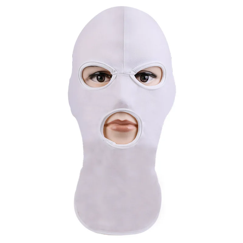 1 шт. летняя крутая маска для лица однотонная модная Балаклава Крышка для головы Велоспорт маска для лица Мужская и женская унисекс шляпа Балаклава для нанесения маски на лицо - Цвет: White
