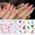 Harunouta Water Nail Stickers Women Face Sketch Abstract Butterfly Image Sexy Girl Nail Art Decor Слайдеры Маникюр Для Ногтей