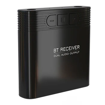 

Wireless Audio Receiver Dual 3.5mm Audio Output Adapter BT Audio Receivers With USB Cable 20Hz-20KHz For Speaker Headphone