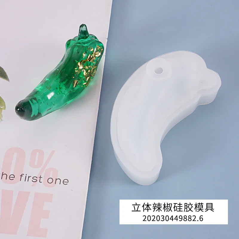 

DIY Chili/Pepper Silicone Resin Mould handmade DIY Jewelry Making epoxy resin molds