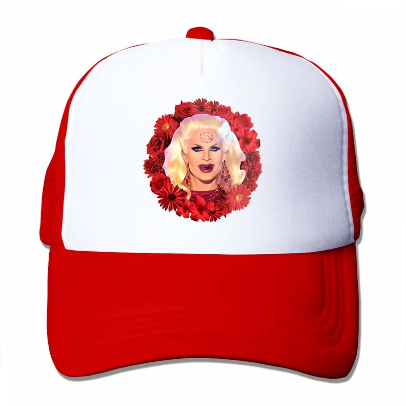 Satanic Katya Zamolodchikova с цветами-Rupauls Drag racing бейсболка для мужчин и женщин Кепка для водителя грузовика модная Регулируемая Кепка - Цвет: 4-Red