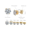 12 Pairs Stud Earrings Set 2-7mm Mixed Size Crystals Balls Pearl Earrings Stainless Steel Ear Piercing Women Fashion Jewelry 5