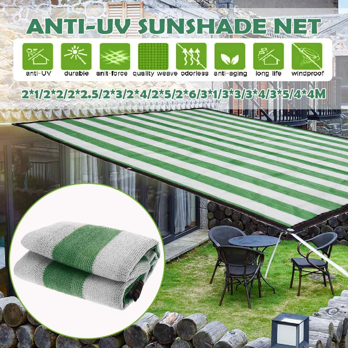 Anti-UV Sun Shade Net Awnings Sun Shelter Garden Patio Pool Sunblock Shade Sail 