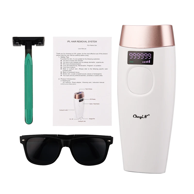 Ckeyin Laser Hair Removal Women Epilator Ipl Permanent Hair Remover 999 999 Flashes Painless Facial Body Hair Treatment Device Epilators Aliexpress