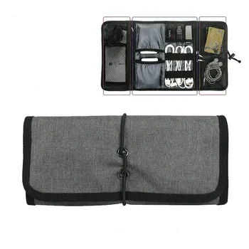 

Travel Packing Cube Electronic Product Storage Bag for Mobile Power Data Cable Headset USB Multi Function Storage Bag Fold Pack