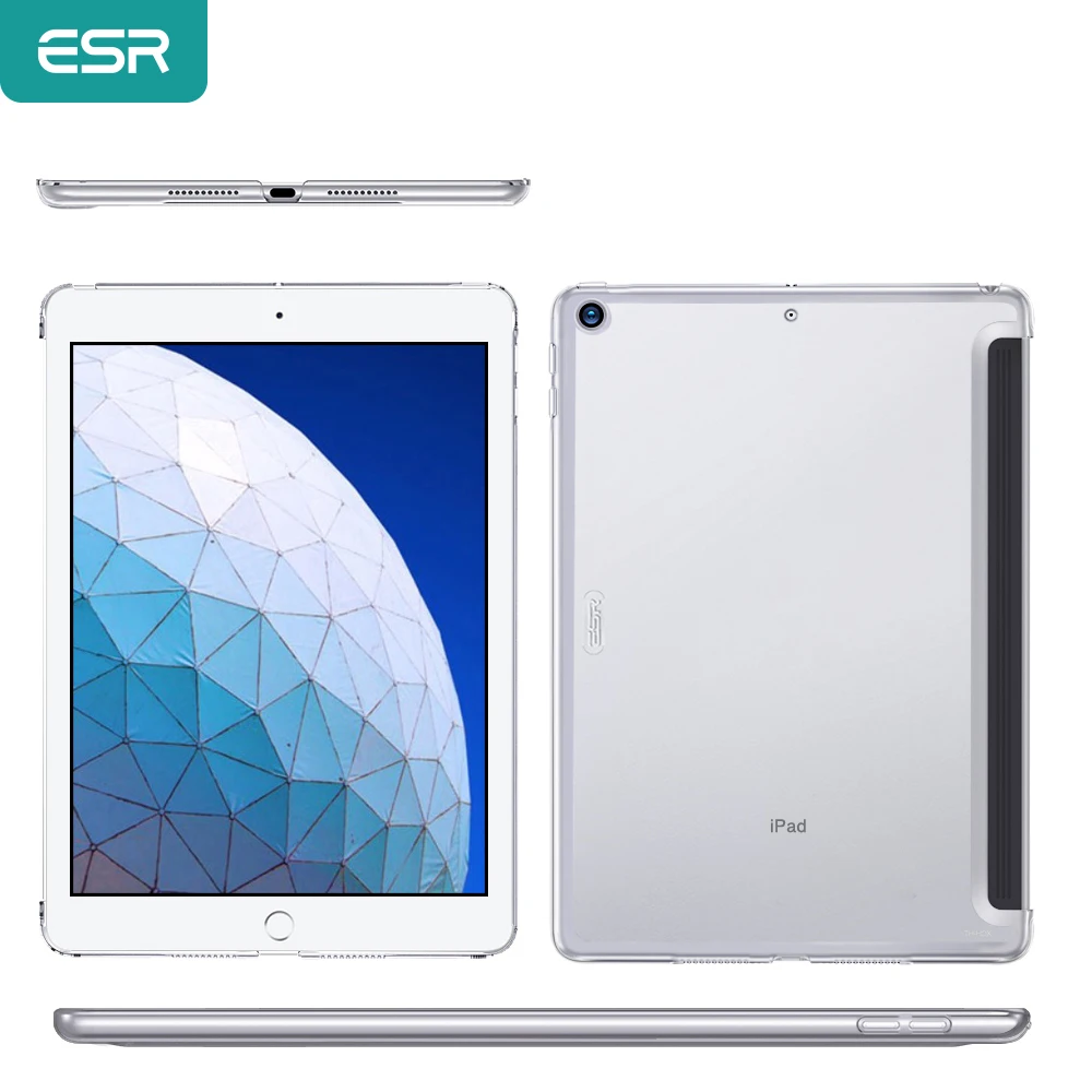 Чехол ESR для iPad Air 3 2019 Жесткий прозрачный жесткий чехол подходит смарт клавиатуры