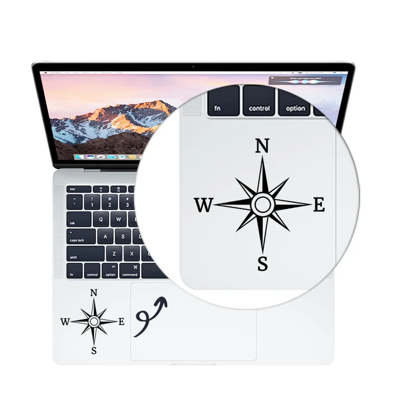 Компас трекпад ноутбука Наклейка для MacBook Air Pro retina 11 12 13 15 6 дюймов Dell ASUS Mac Book