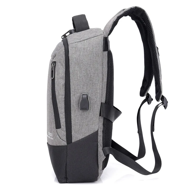 Casual Backpack Fashion Wear Travel 15.6 Inch Computer College Bag Solid Color