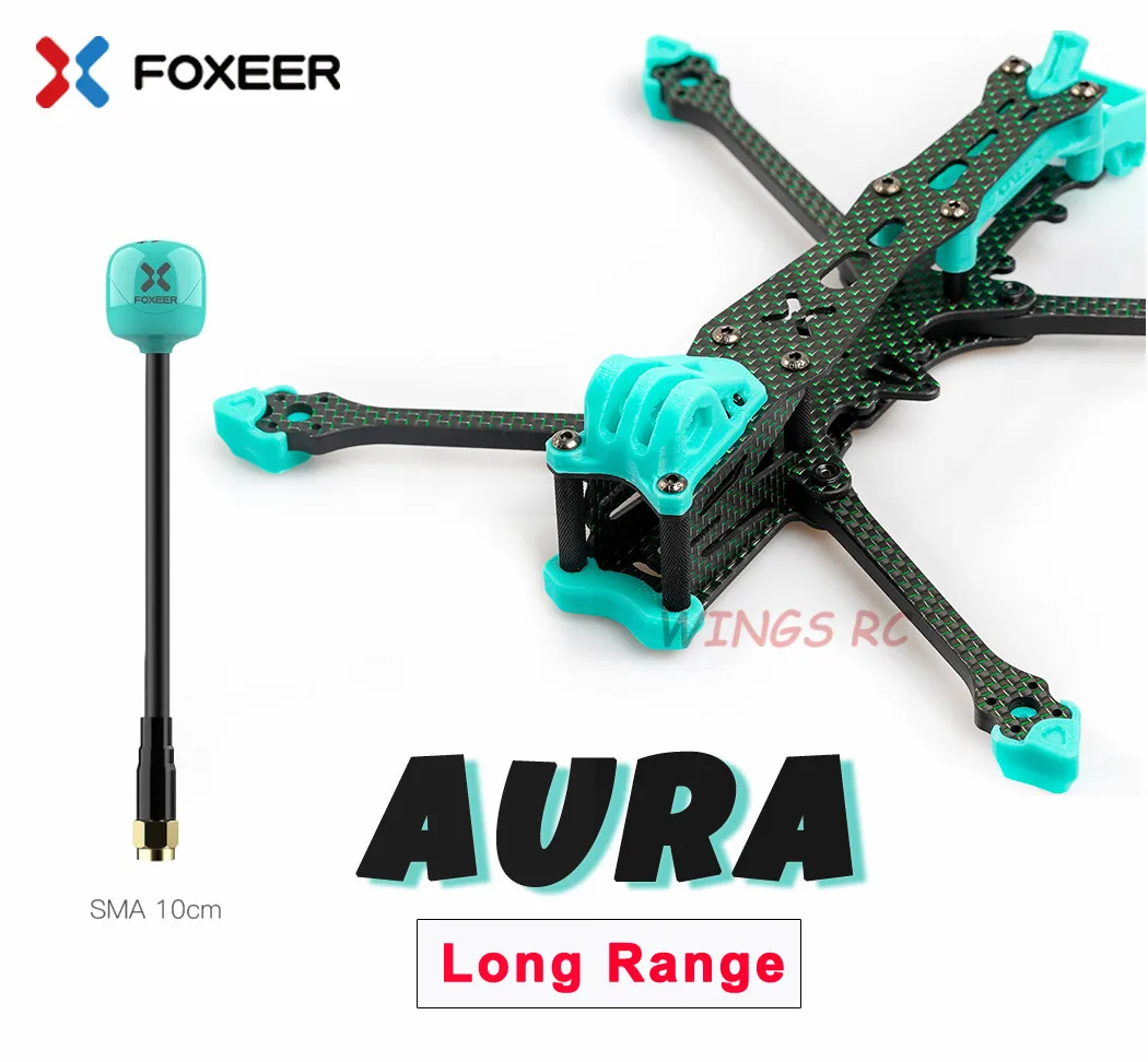 

Foxeer 5 "Aura 210 мм T700 комплект зеленых карбоновых Рам 5 мм кронштейн для FPV Freestyle HD 5 дюймов мини-дальность Аналоговый Цифровой Дрон VISTA
